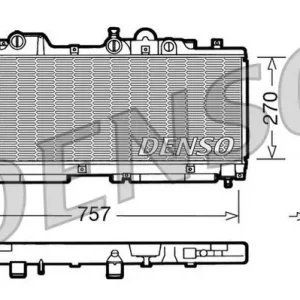 Chłodnica, układ chłodzenia silnika DENSO DRM09091 Kup online
