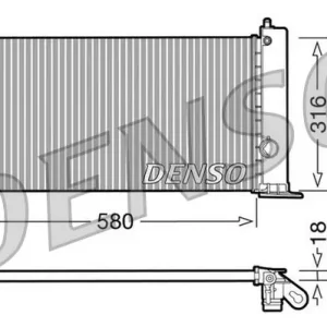 Wyprzedaż Chłodnica, układ chłodzenia silnika DENSO DRM09120