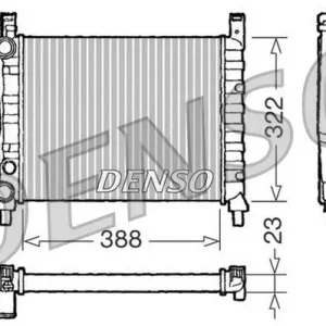 Chłodnica, układ chłodzenia silnika DENSO DRM09142 Szybka wysyłka