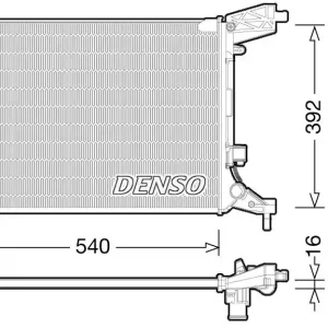 Chłodnica, układ chłodzenia silnika DENSO DRM09165 Wybór klientów