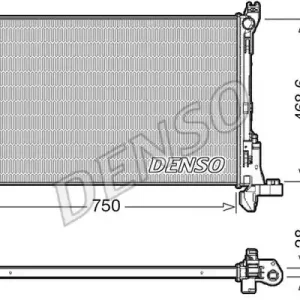 Chłodnica, układ chłodzenia silnika DENSO DRM09174 Najlepsza cena