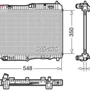 Chłodnica, układ chłodzenia silnika DENSO DRM10005 Popularny