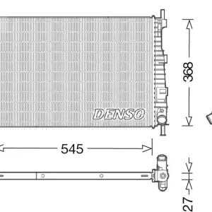 Nie przegap Chłodnica, układ chłodzenia silnika DENSO DRM10009