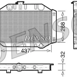 Bestseller Chłodnica, układ chłodzenia silnika DENSO DRM10010