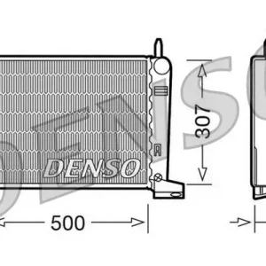 Ekspresowa dostawa Chłodnica, układ chłodzenia silnika DENSO DRM10022