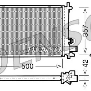 Chłodnica, układ chłodzenia silnika DENSO DRM10040 Łatwy zwrot