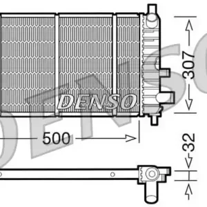 Chłodnica, układ chłodzenia silnika DENSO DRM10042 Cena promocyjna