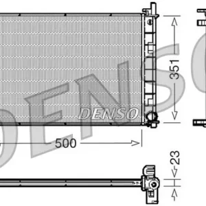 Chłodnica, układ chłodzenia silnika DENSO DRM10045 Popularny