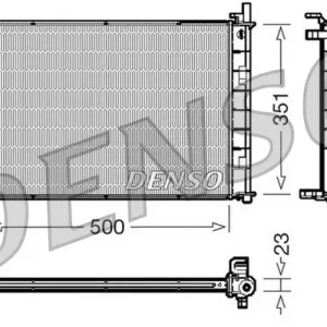 Obniżka ceny Chłodnica, układ chłodzenia silnika DENSO DRM10046