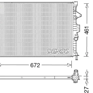 Chłodnica, układ chłodzenia silnika DENSO DRM10048 Tani