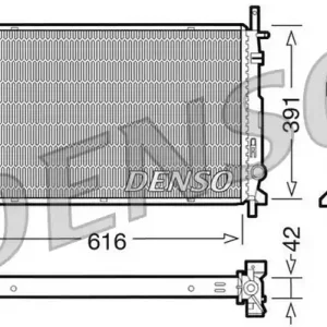 Darmowy zwrot Chłodnica, układ chłodzenia silnika DENSO DRM10071