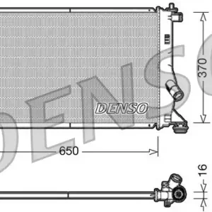Chłodnica, układ chłodzenia silnika DENSO DRM10076 Premium