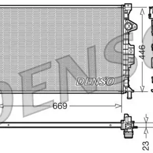 Chłodnica, układ chłodzenia silnika DENSO DRM10077 Okazja