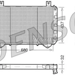 Chłodnica, układ chłodzenia silnika DENSO DRM10093 Tylko do końca tygodnia