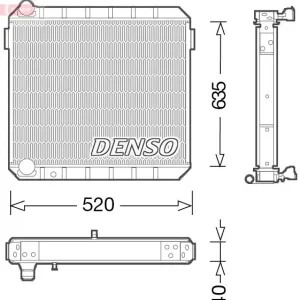 Chłodnica, układ chłodzenia silnika DENSO DRM10110 Oferta limitowana