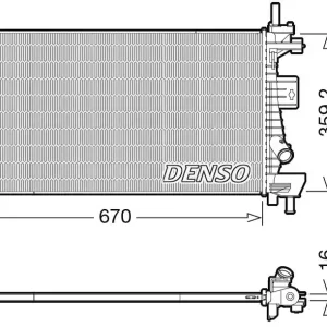 Chłodnica, układ chłodzenia silnika DENSO DRM10114 Super okazja