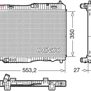 Chłodnica, układ chłodzenia silnika DENSO DRM10116 Kup teraz