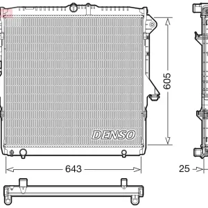 Najlepsza cena Chłodnica, układ chłodzenia silnika DENSO DRM10119
