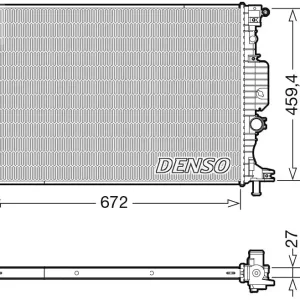 Chłodnica, układ chłodzenia silnika DENSO DRM10120 Do wyczerpania zapasów