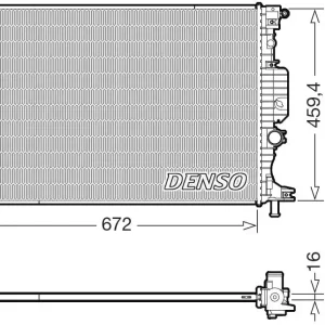 Premium Chłodnica, układ chłodzenia silnika DENSO DRM10121