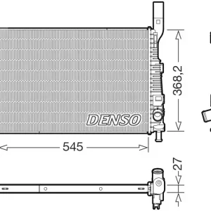 Chłodnica, układ chłodzenia silnika DENSO DRM10122 Wyprzedaż