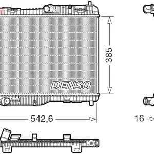 Chłodnica, układ chłodzenia silnika DENSO DRM10123 Niska cena