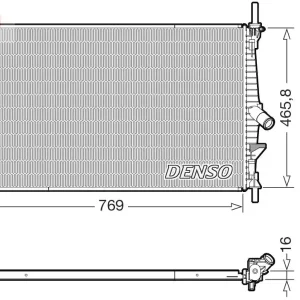 Nie przegap Chłodnica, układ chłodzenia silnika DENSO DRM10124