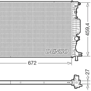 Chłodnica, układ chłodzenia silnika DENSO DRM10125 Szybka wysyłka