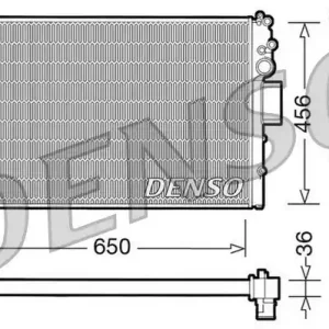 Chłodnica, układ chłodzenia silnika DENSO DRM12007 Ekspresowa dostawa