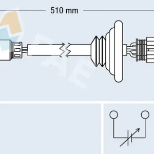 Sonda lambda FAE 77428 Wysoka jakość