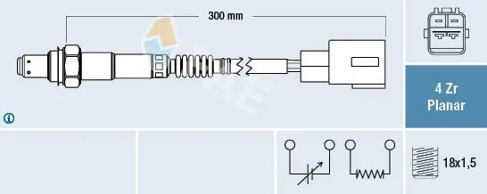 Dostępne od ręki Sonda lambda FAE 77454