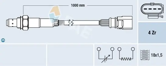 Sonda lambda FAE 77459 Ostatnie sztuki