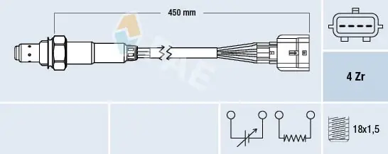 Sonda lambda FAE 77469 Niska cena