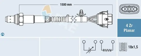 Dodaj do koszyka Sonda lambda FAE 77608