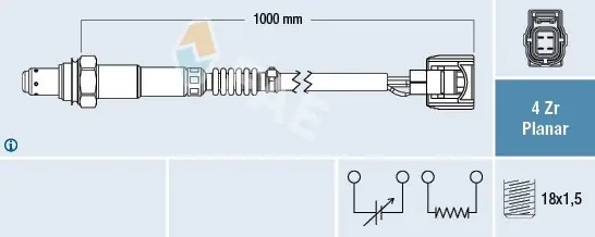 Ekspresowa dostawa Sonda lambda FAE 77620