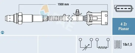Szybka wysyłka Sonda lambda FAE 77634