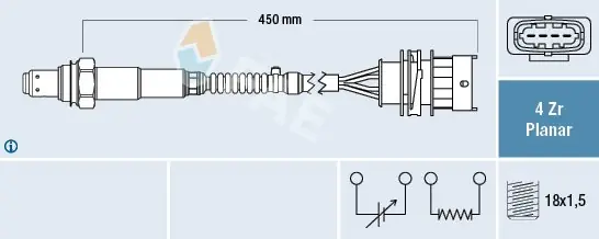 Ekspresowa dostawa Sonda lambda FAE 77648