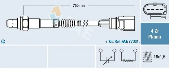 Niska cena Sonda lambda FAE 77910