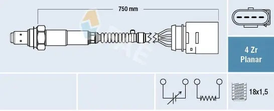 Sonda lambda FAE 77911 Dostępne od ręki