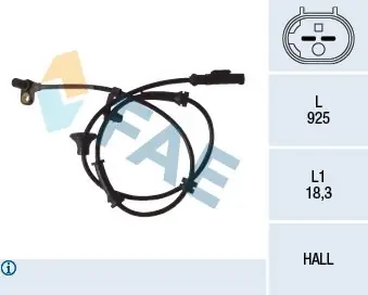 Tylko dziś Czujnik, prędkość obrotowa koła FAE 78081