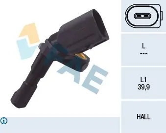 Darmowa dostawa Czujnik, prędkość obrotowa koła FAE 78102