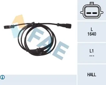 Nowość Czujnik, prędkość obrotowa koła FAE 78122