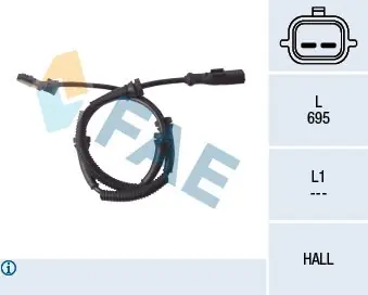 Szybka wysyłka Czujnik, prędkość obrotowa koła FAE 78124