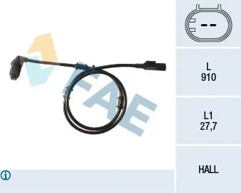 Ostatnie sztuki Czujnik, prędkość obrotowa koła FAE 78133