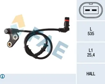 Premium Czujnik, prędkość obrotowa koła FAE 78137