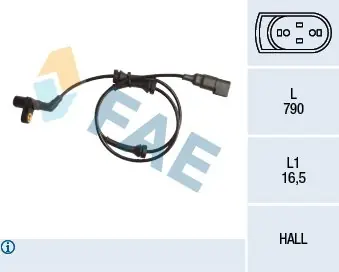 Oferta Czujnik, prędkość obrotowa koła FAE 78160