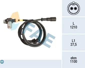 Bestseller Czujnik, prędkość obrotowa koła FAE 78169