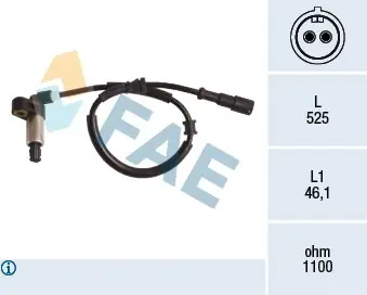 Bestseller Czujnik, prędkość obrotowa koła FAE 78191