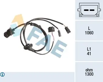Szybka wysyłka Czujnik, prędkość obrotowa koła FAE 78209