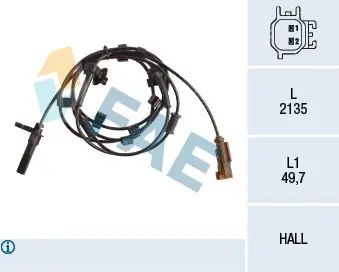 Czujnik, prędkość obrotowa koła FAE 78213 Dodaj do koszyka